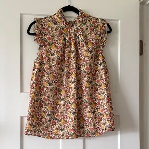 Floral Sleeveless Blouse